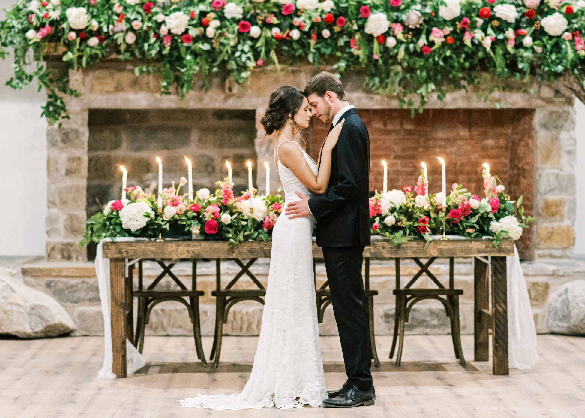 Bride and Groom at Osage Hall